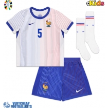 France Jules Kounde #5 Replica Away Minikit Euro 2024 Short Sleeve (+ pants)